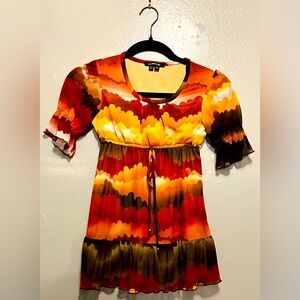 My Michelle Blouse, Sunset Vibe - Small